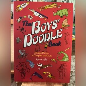 Boys Doodle Book, Amazing Pictures to Complete and Create, Brand New!
